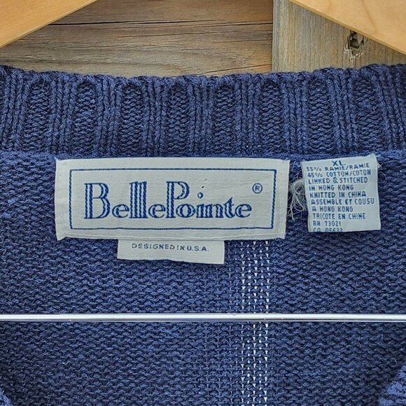 Vintage Longaberger Basket Knit Sweater Women Size XL American Flag Belle Pointe - Picture 6 of 6